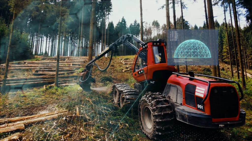 Heavy Forestry Machine